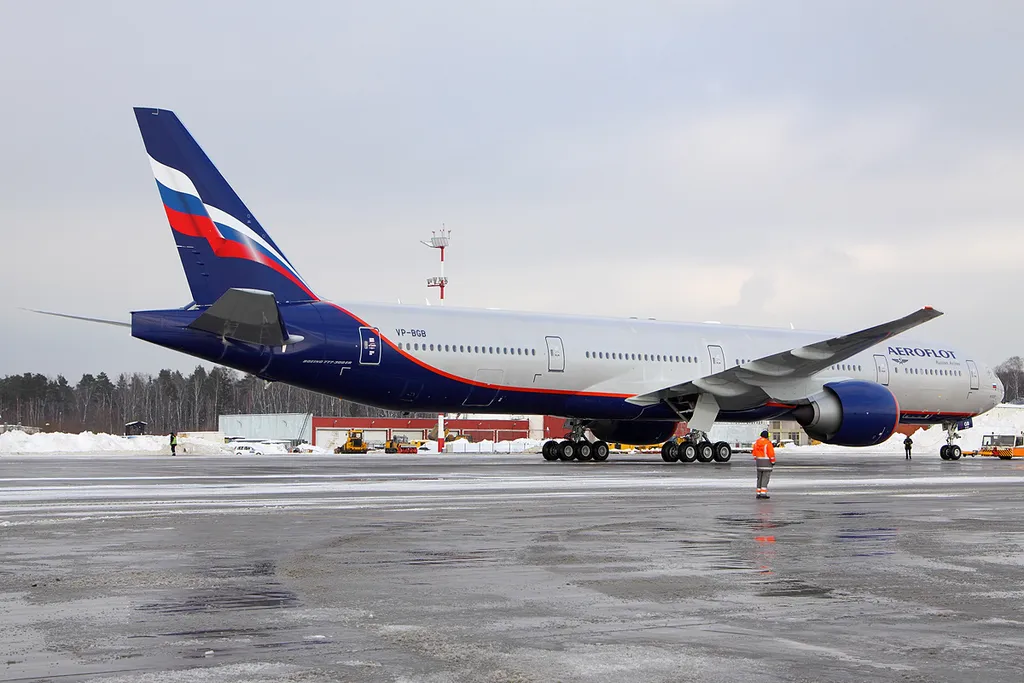 An Aeroflot Boeing 777-300ER at Sheremetyevo, 2013