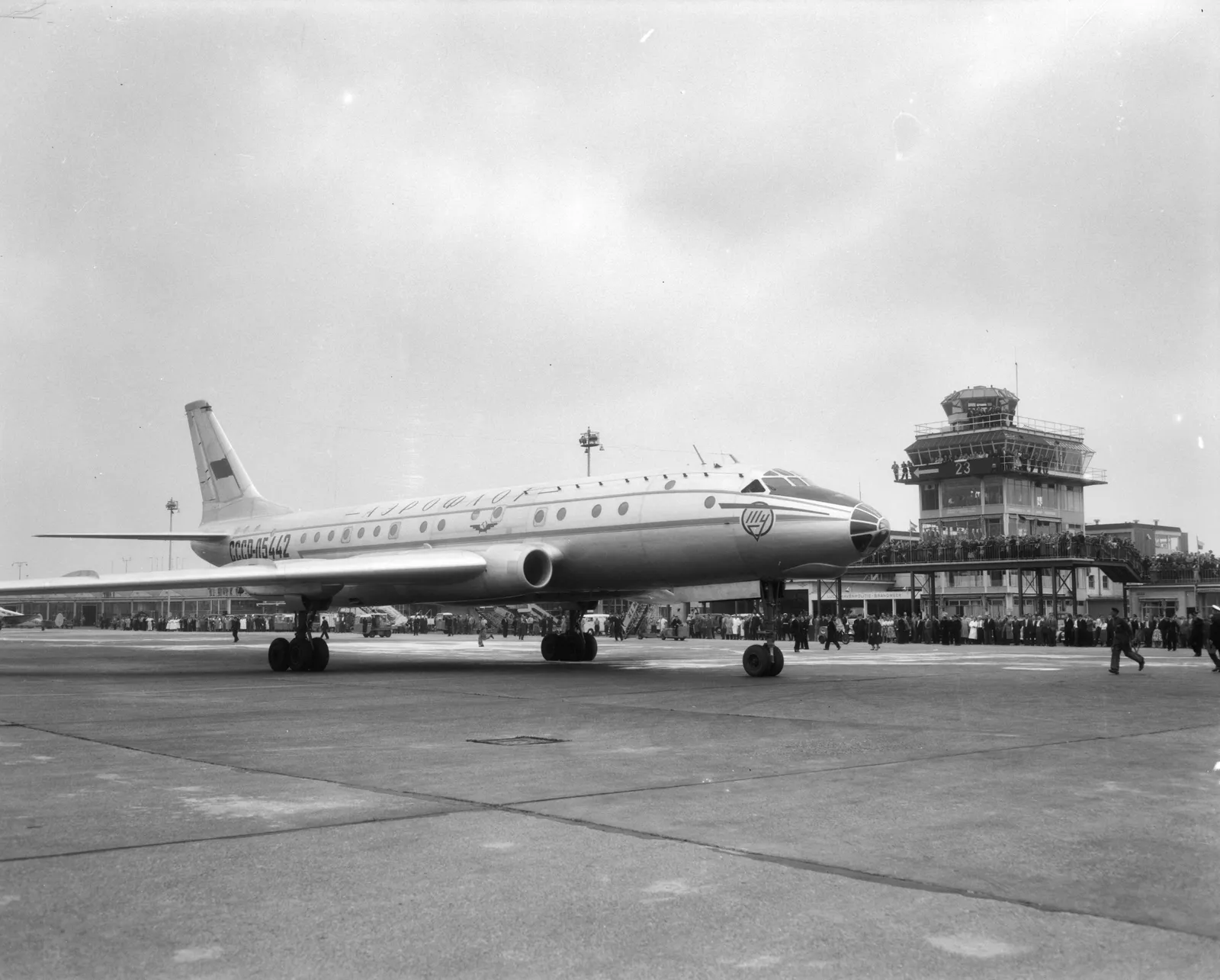 Ту-104 Аэрофлота в Схипхоле, 7 июля 1958 года