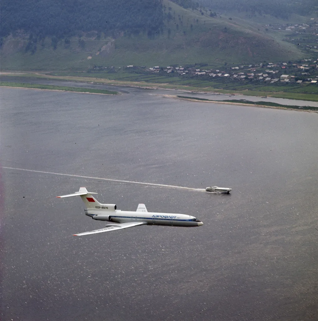 Ту-154 над Волгой, 1974 год
